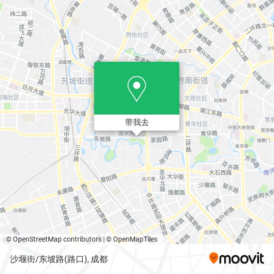 沙堰街/东坡路(路口)地图