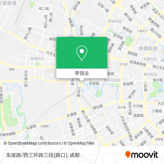 东坡路/西三环路三段(路口)地图