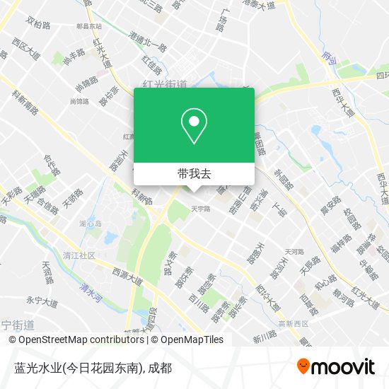 蓝光水业(今日花园东南)地图