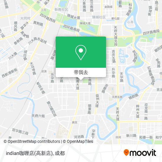 indian咖喱店(高新店)地图