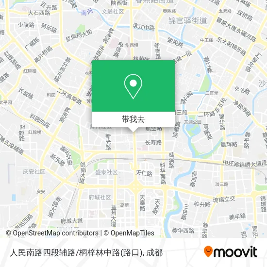 人民南路四段辅路/桐梓林中路(路口)地图