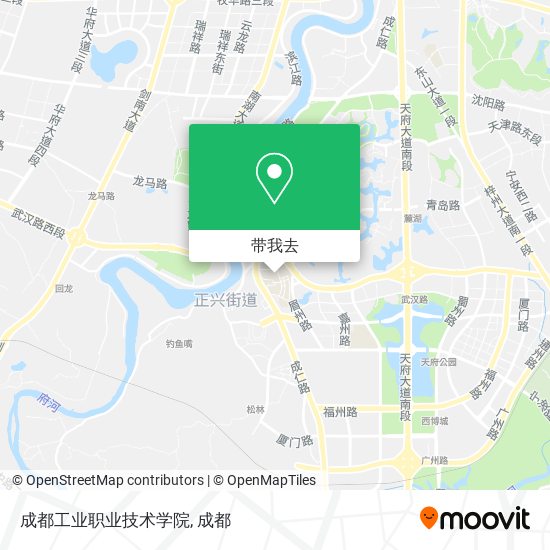 成都工业职业技术学院地图
