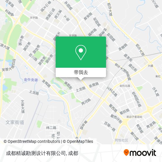 成都精诚勘测设计有限公司地图