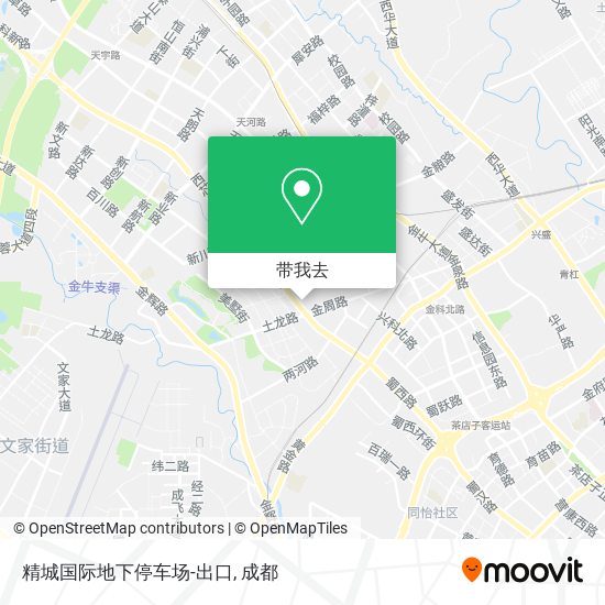 精城国际地下停车场-出口地图
