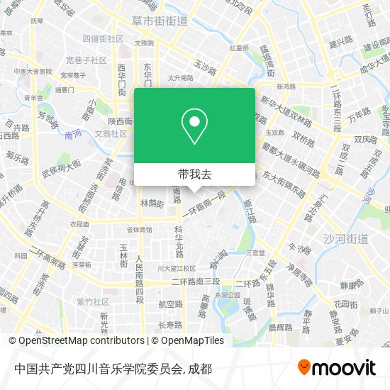 中国共产党四川音乐学院委员会地图