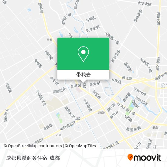 成都凤溪商务住宿地图