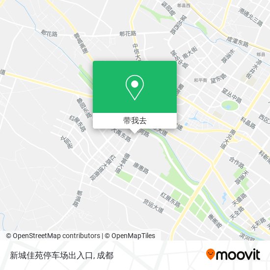 新城佳苑停车场出入口地图