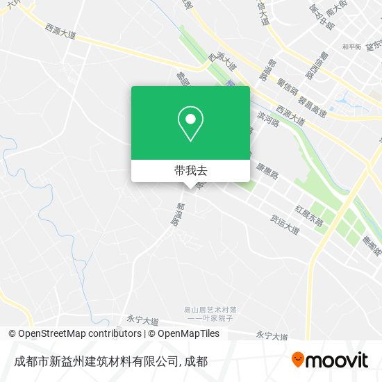 成都市新益州建筑材料有限公司地图