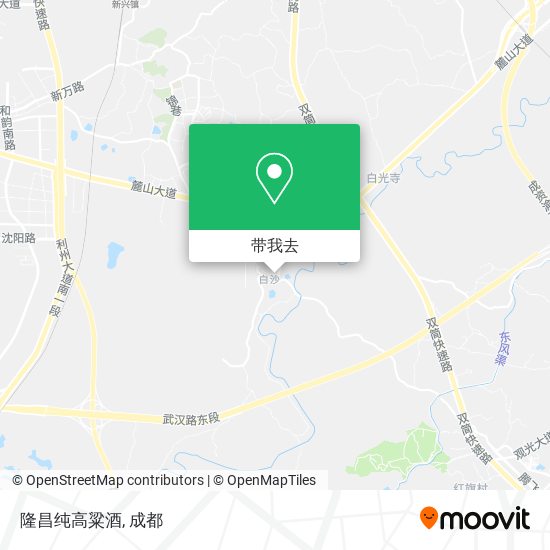 隆昌纯高粱酒地图