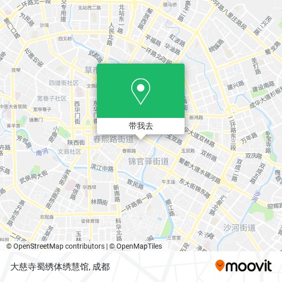 大慈寺蜀绣体绣慧馆地图