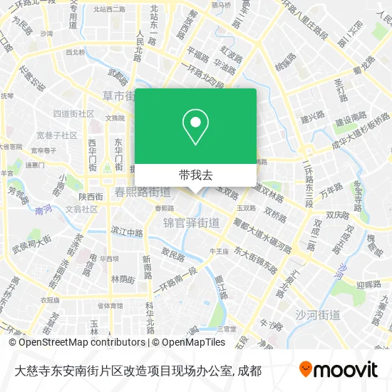 大慈寺东安南街片区改造项目现场办公室地图