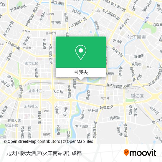九天国际大酒店(火车南站店)地图