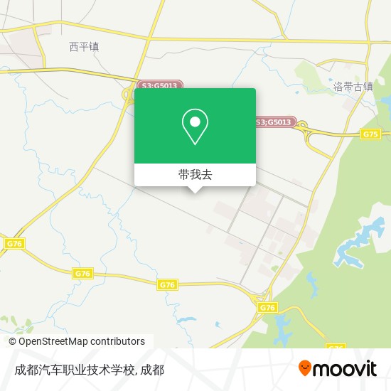 成都汽车职业技术学校地图