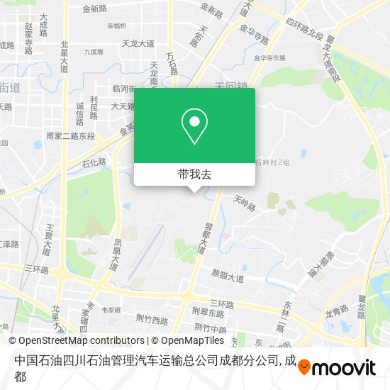 中国石油四川石油管理汽车运输总公司成都分公司地图