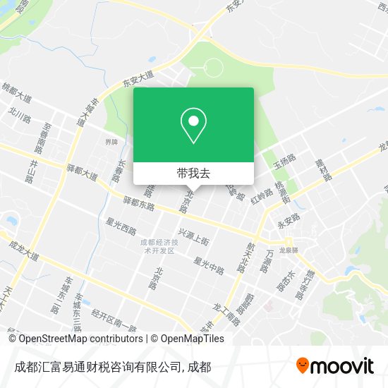 成都汇富易通财税咨询有限公司地图