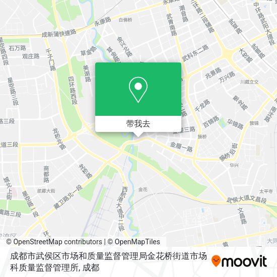 成都市武侯区市场和质量监督管理局金花桥街道市场科质量监督管理所地图