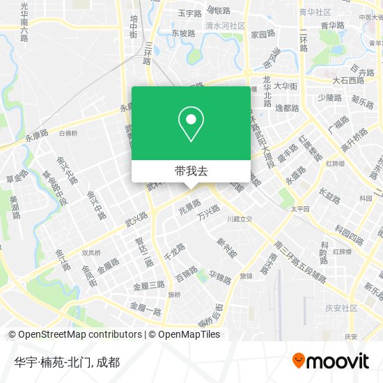 华宇·楠苑-北门地图