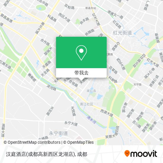 汉庭酒店(成都高新西区龙湖店)地图