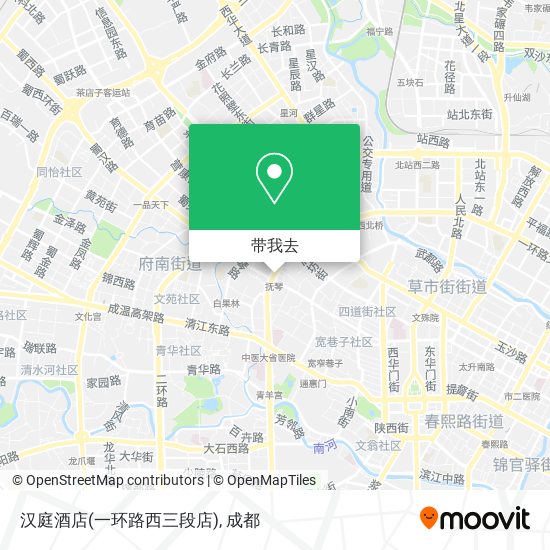 汉庭酒店(一环路西三段店)地图
