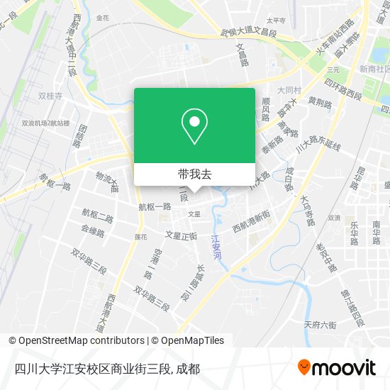 四川大学江安校区商业街三段地图