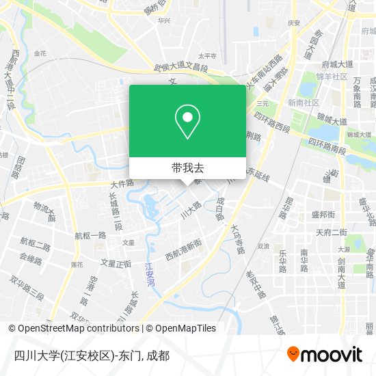 四川大学(江安校区)-东门地图