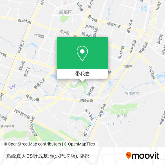 巅峰真人CS野战基地(泥巴坨店)地图