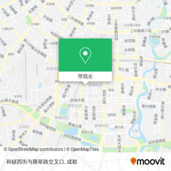 和硕西街与雍翠路交叉口地图