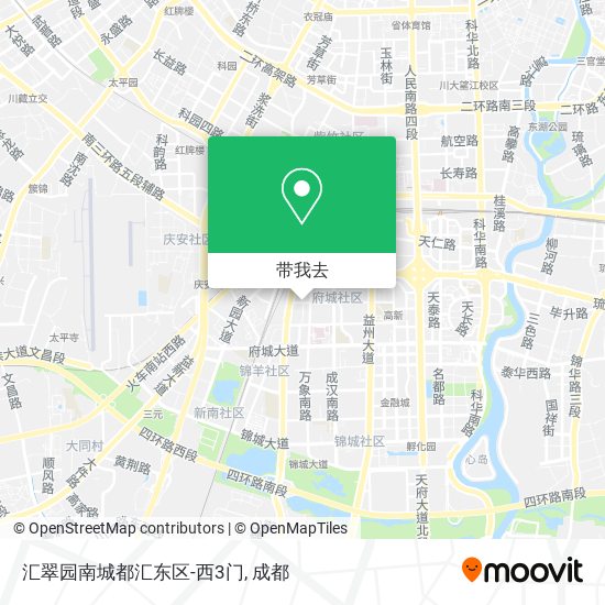 汇翠园南城都汇东区-西3门地图
