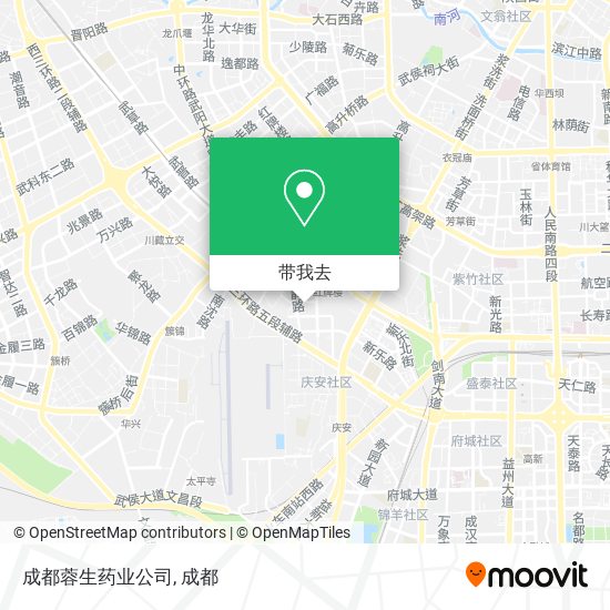 成都蓉生药业公司地图