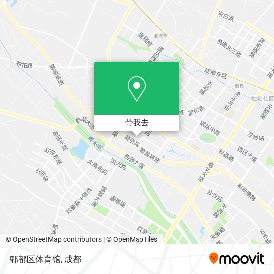 郫都区体育馆地图