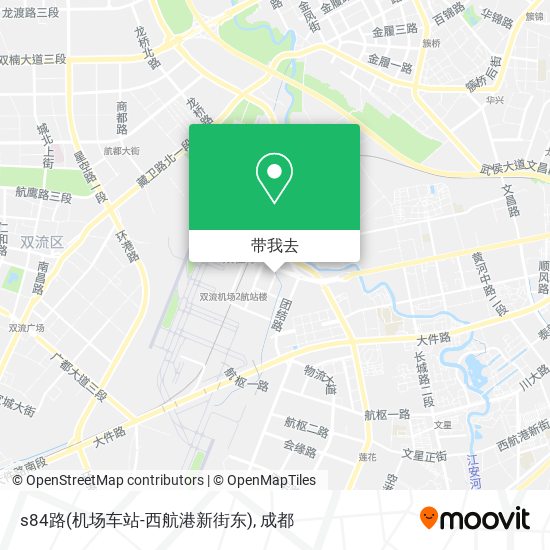 s84路(机场车站-西航港新街东)地图