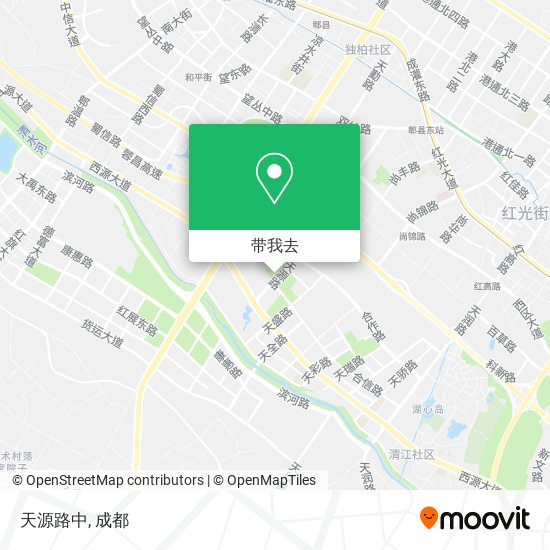 天源路中地图