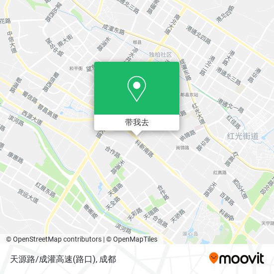天源路/成灌高速(路口)地图
