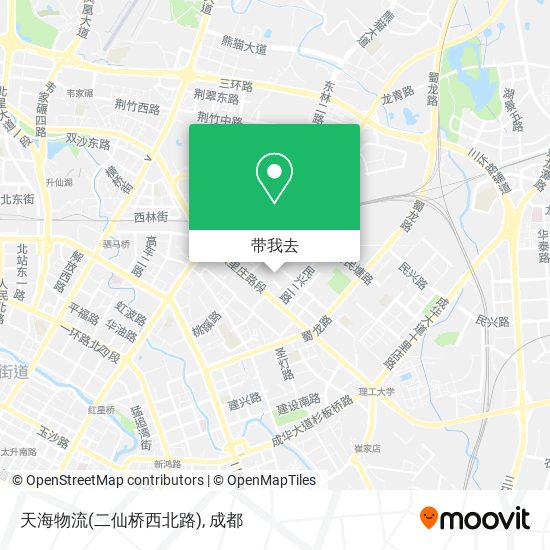 天海物流(二仙桥西北路)地图