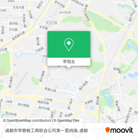 成都市华蓉牧工商联合公司第一蛋鸡场地图