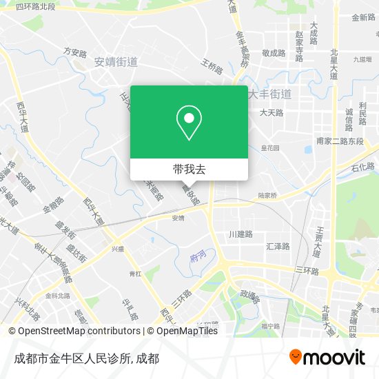 成都市金牛区人民诊所地图