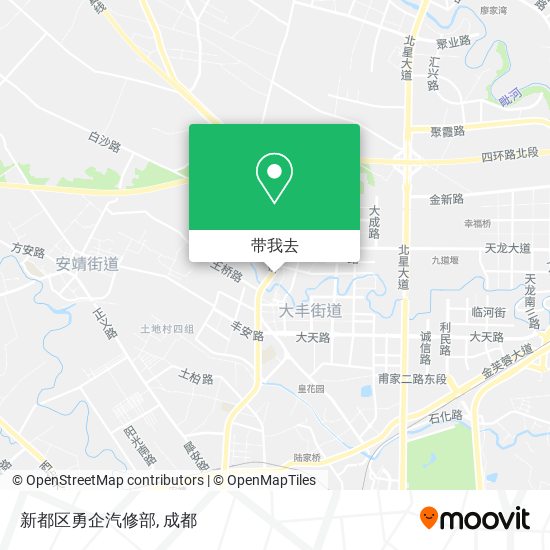 新都区勇企汽修部地图