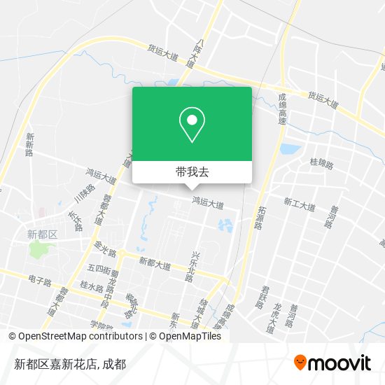 新都区嘉新花店地图