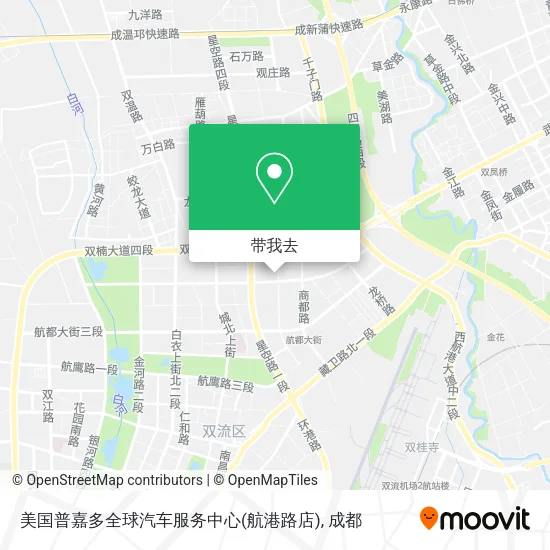 美国普嘉多全球汽车服务中心(航港路店)地图