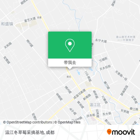 温江冬草莓采摘基地地图