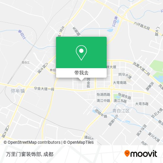 万里门窗装饰部地图