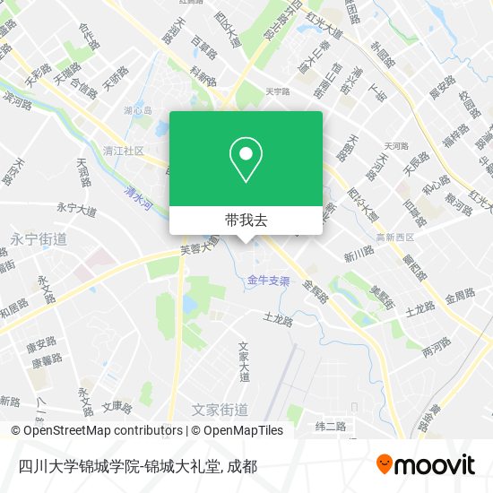 四川大学锦城学院-锦城大礼堂地图