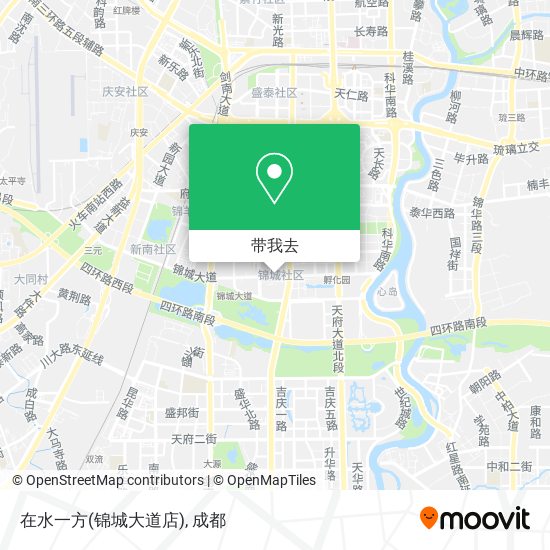 在水一方(锦城大道店)地图