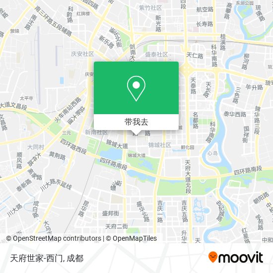 天府世家-西门地图