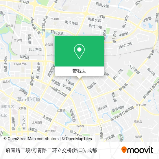 府青路二段/府青路二环立交桥(路口)地图