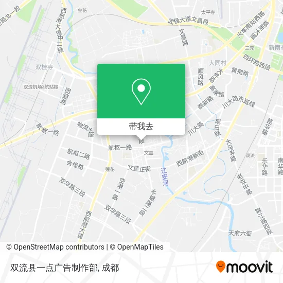 双流县一点广告制作部地图