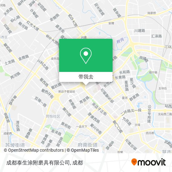 成都泰生涂附磨具有限公司地图