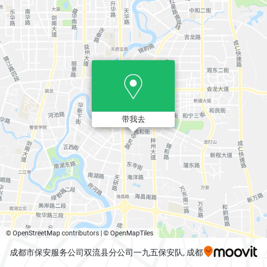 成都市保安服务公司双流县分公司一九五保安队地图