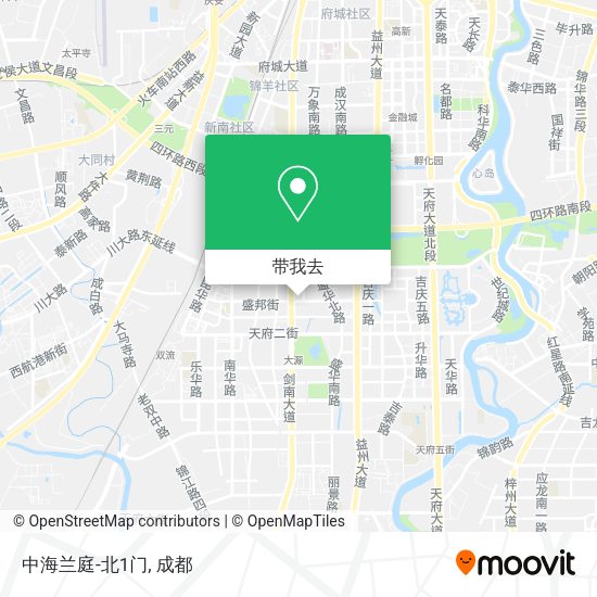 中海兰庭-北1门地图