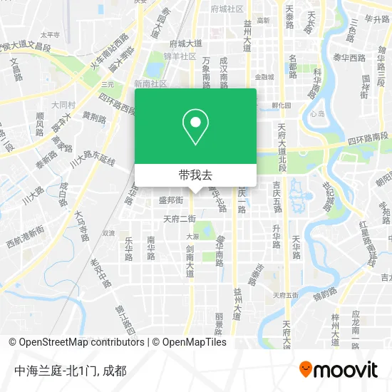 中海兰庭-北1门地图